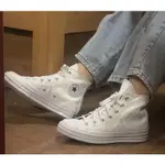 CONVERSE CHUCK TAYLOR 1970 HIGH 皮革復古三星標高筒帆布鞋「白火焰」168970C