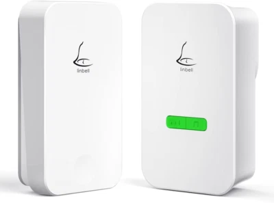 Wireless Doorbell, Door Bell Ringer Wireless with 1 Self-Powered Weatherproof Pu