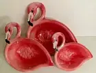 3Tommy Bahama Pink Flamingos Flamingo Melamine Nesting Serving Bowls NEW