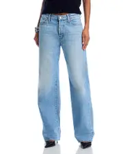 Mother The Dodger High Rise Button Hover Jeans in Funk N Flair