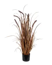 Northlight 40in Potted Artificial Onion Grass Plant