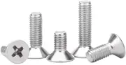10-100pcs DIN965 M1 M1.2 M1.4 M1.6 M2 M2.5 M3 M3.5 M4 M5 M6 Stainless Steel 304 Flat countersunk Head Micro Machine Screw(8mm,M1.4 100pcs)
