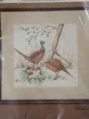 Bernat Pheasants Helen Burgess Counted Cross Stitch Kit H04026