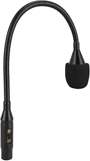 RIZGHWOY XLR Gooseneck Microphone with Moving Coil Design for Stage Bar, Flexible Metal Hose Mic for Wide Application, Aluminum Alloy, 1 Pack