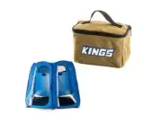 Adventure Kings Toiletry Canvas Bag Camping Storage + Double Ensuite Shower Tent