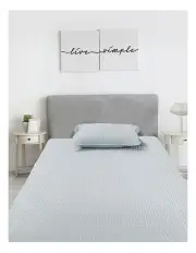 [DreamZ] King Single Washable Double Soft Latex MattressTopper 3Piece in Grey