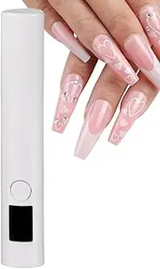 UV LED Nail Lamp - Portable Nail Dryer │ Rechargeable UV Light │ Fast Curing. Compact And Lightweight With A 250mAh Battery And Type-C Charging, Perfect For Quick Gel Polish Drying At Home Or On The G