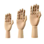 Flexible Wood Hand Model Right Hand Versatile Ornament Artist Manikin Hand