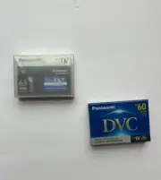 2 Mini Panasonic Digital Video Cassette 63 & Mini Panasonic DV 60