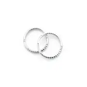 Sterling Silver 10mm Small Twist Sleepers