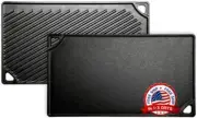 parrilla para estufa reversible de hierro fundido plancha accesorios cocina NEW