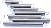 10Pcs Wire Dia 0.5mm S Hook Extension Spring 304 Stainless Steel Cylindroid Helical Pullback Tension Coil Spring Length 20-60mm(0.5x4x50mm)