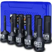 1/2" Drive Master Impact Hex Bit Socket Set, SAE, 10 Pieces 1/2" Drive Impact...