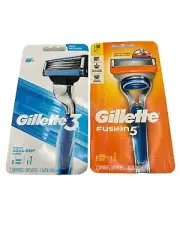 2 Pack (Gillette Fusion5 Razor + Gillette3)