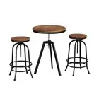Bar Table Stools Set Dining Desk Industrial Kitchen Chairs Cafe Pub Artiss