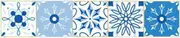 Tile Stickers Retro Blue and White Porcelain Long Tile Stickers Kitchen Waistline Stickers Bathroom Corridor Wallpaper Door Stickers A Small