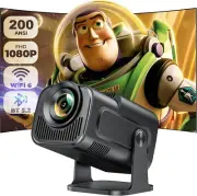 Smart Mini Projector with Android 11.0,2024 Upgraded Portable Projector 1080P 4K