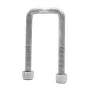 Sunrise U-Bolts with Nyloc Nut 1/2" Galvanised - 50mm Square, 115mm - UB50S115G