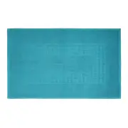 Microfiber Soft Non Slip Bath Mat Check Design (Petrol)