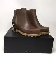 Sorel Joan of Arctic Wedge III Zip Waterproof Hazelnut Boots NIB Size 8.5