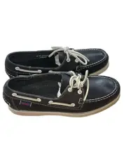 Sebago Docksides Portland Boat Shoe BLEU NUIT Laces Size 7 B72639