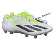 Size 7.5 Adidas X Crazyfast+ FG Cloud White Core Black Lime Soccer Cleats GY7377