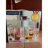 在飛比找蝦皮購物優惠-全新～Luminarc 1壼4杯 水具組 鹿特丹壺 凝彩 冰