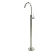 Symphony Floor Standing Bath Spout and Mixer - Brushed Nickel