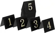 Ciieeo 15pcs Double Sided V Shaped Number Markers Detective Party Scene Evidence Markers Stable Table Signage for Restaurants Crime Scene Decorations Easy to Read Use