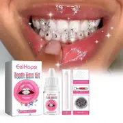 Tooth Gems Kit, DIY Tooth Jewelry Kit Removable Tooth Ornaments Artificial Fashionable Crystal Tooth Ornaments for Reflective Teeth Ornament Decor 1pc