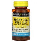 Mason Natural, Horny Goat Weed Plus, With Maca Extract, 60 Capsules