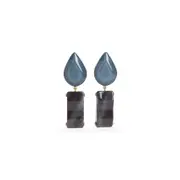 [Giorgio Armani] Giorgio Armani-Uniform Blue Earrings-Donna OS OS