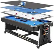 Aussie Party Essential: 7FT Multi-Game Table (Pool/Dining) | Blue Felt & Ships from Sydney