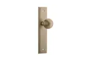 Iver Guildford Door Knob on Stepped Backplate Brushed Brass