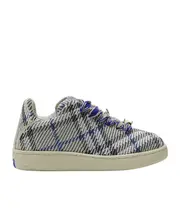 Burberry Box Checked Knitted Lace-Up Sneakers 35,36,37,38.5,39 lichen color
