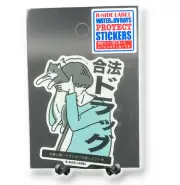 Cat Sticker Kitten Sniffing Legal High Quirky Fun Decal B-Side Label Japan