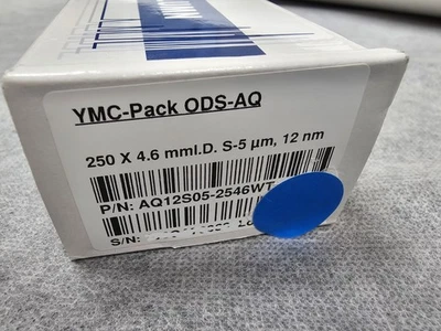 Item number: AQ12S05-2546WT HPLC Column YMC-Pack ODS-AQ,12 nm, S-5µm,250 x 4.6mm