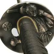 Daimyo Japanese Samurai Katana Hand Forged Carbon Steel Blade White Saya