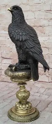 Hot Cast Milo Eagle Museum Quality Fine Art Deco Bronze Statue Large Decor