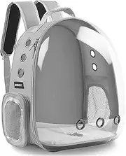 BEIKOTT Cat Backpack Carriers, Pet Bubble Backpack Carriers for Cats Puppy Dogs and Birds, Airline-Approved, Ventilate Transparent Capsule Carrier Backpack for Travel, Hiking and Outdoor Use