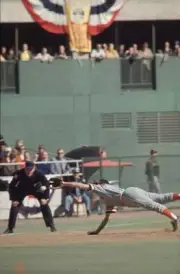 World Series Baltimore Orioles Brooks Robinson in action making di- Old Photo