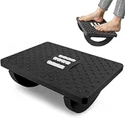 Bytebliss Ergonomic Foot Rest Under Desk, Adjustable Height Office Foot Rest for Under Desk at Work, Foot Rest Under Desk with Massage Surface at Work Office, Promote Leg Circulation, Relieve Leg Pressure