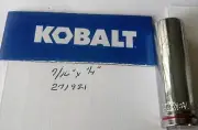 KOBALT 7/16" x 1/4" DR DEEP SOCKET 6 Point # 271921 Free Shipping