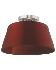 Livex Belclaire 1-Light Brushed Nickel Ceiling Mount NoSize NoColor