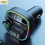 Car Radio Bluetooth 5.0 FM Transmitter Adapter MP3 2 USB PD Charger Hands-Free (for: Renault)