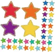 HONMEET 108 Sheet Bulletin Board Star Cutout with Colorful Dot Borders for Classroom Decorations Projects and Home Decor Ideal for Teachers and School Projects