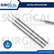 3 Pcs Calcium Hydroxide Dycal Applicator Dental Instruments German Grade