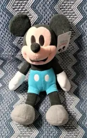 Disney Baby Mickey Mouse Pastel Blue 14” Plush NWT