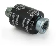 F male lightening protector Satellite OTA TV Adapter coax in line arrester cable