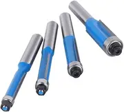 1/4pc 8MM Shank Flush Trim Bit Router Bit Woodworking Milling Cutter for Wood Bit Face Mill Carbide Cutter End Mill(4pc 8mm)
